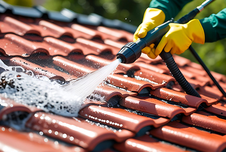 Démoussage et nettoygae de toiture à Breux-Jouy (91650) dans l'Essonne (91)
